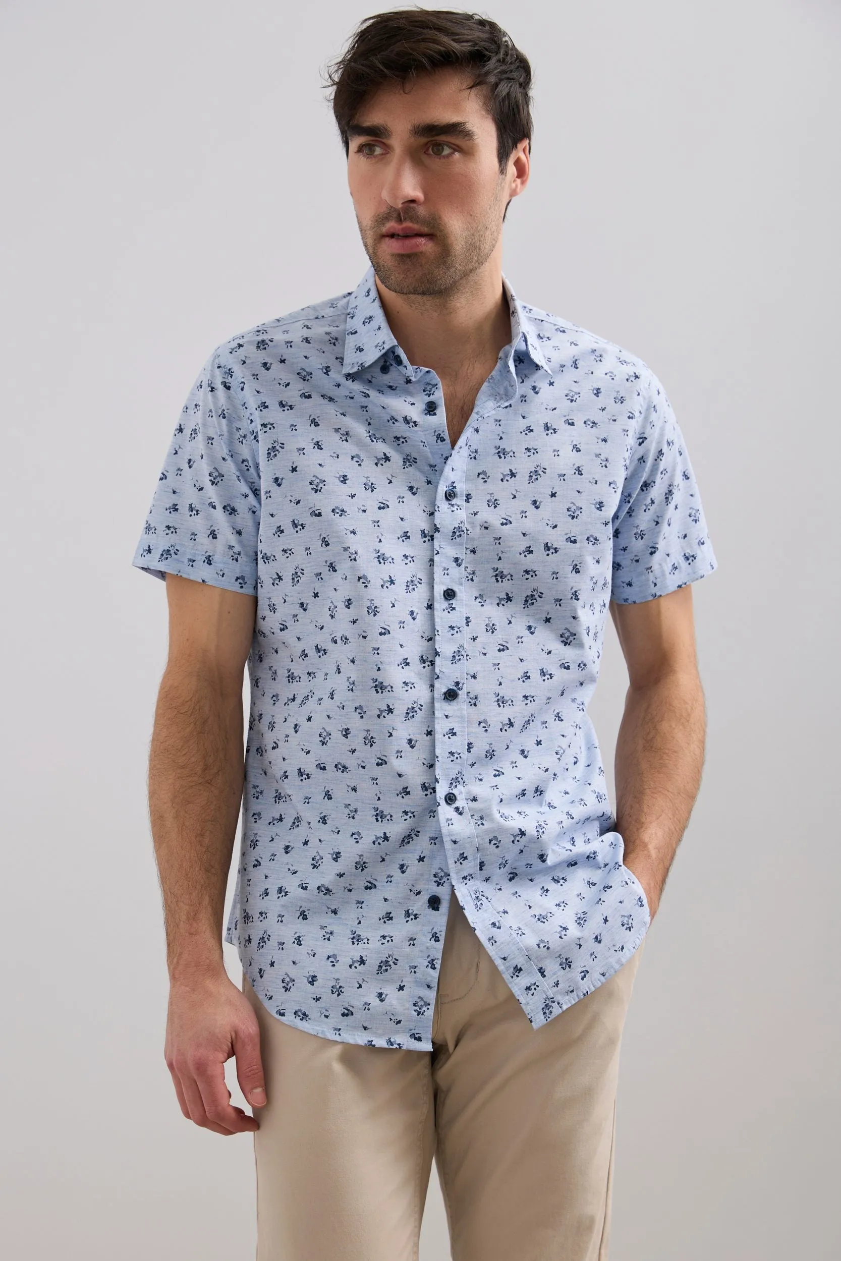 Printed fitted shirt sold by Tristan Style