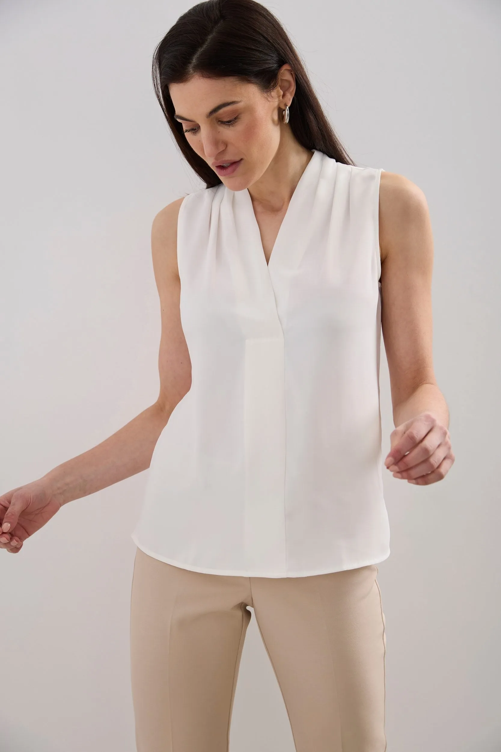 Jersey back sleeveless top sold by Tristan Style product image thumbnail 2