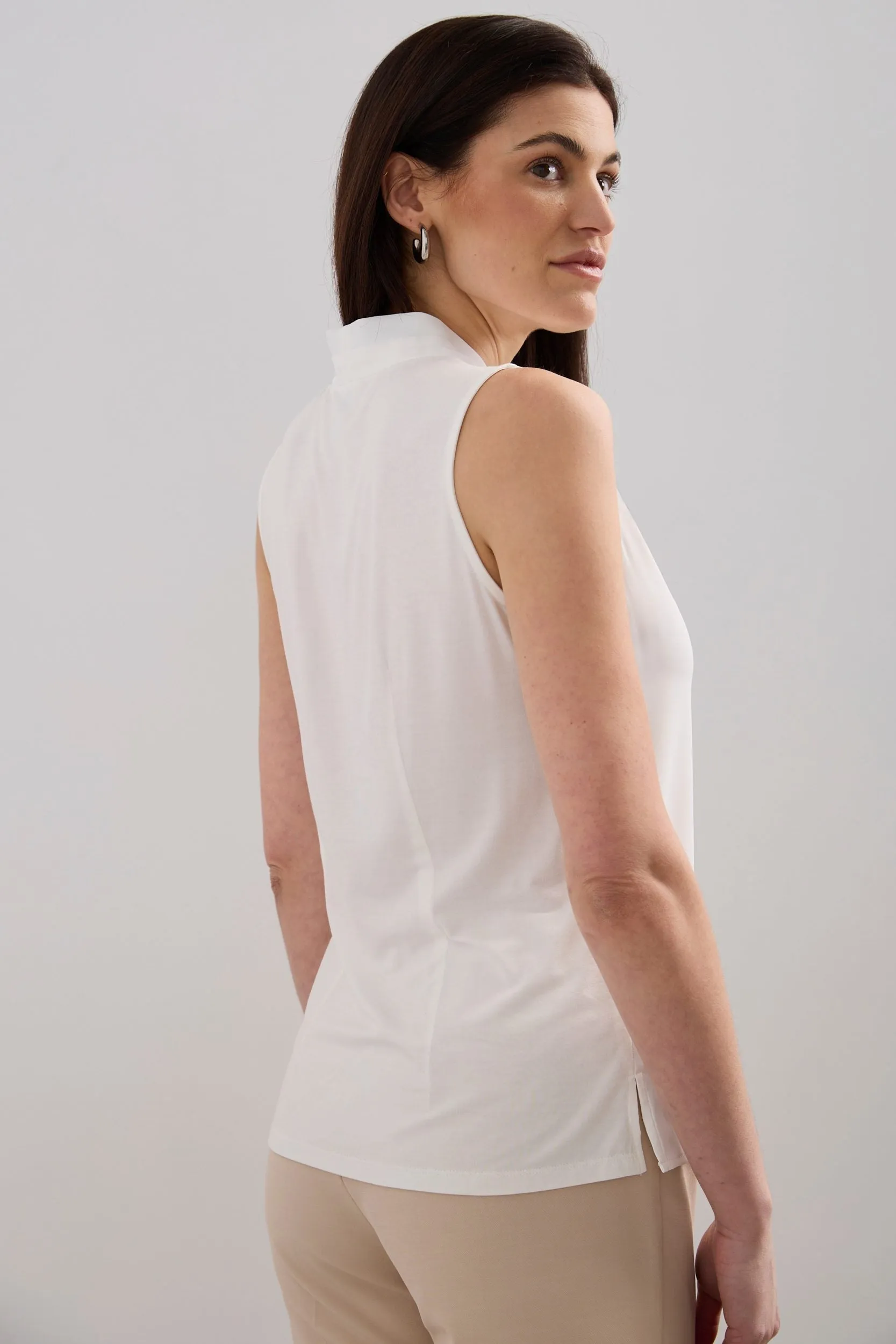 Jersey back sleeveless top sold by Tristan Style product image thumbnail 4