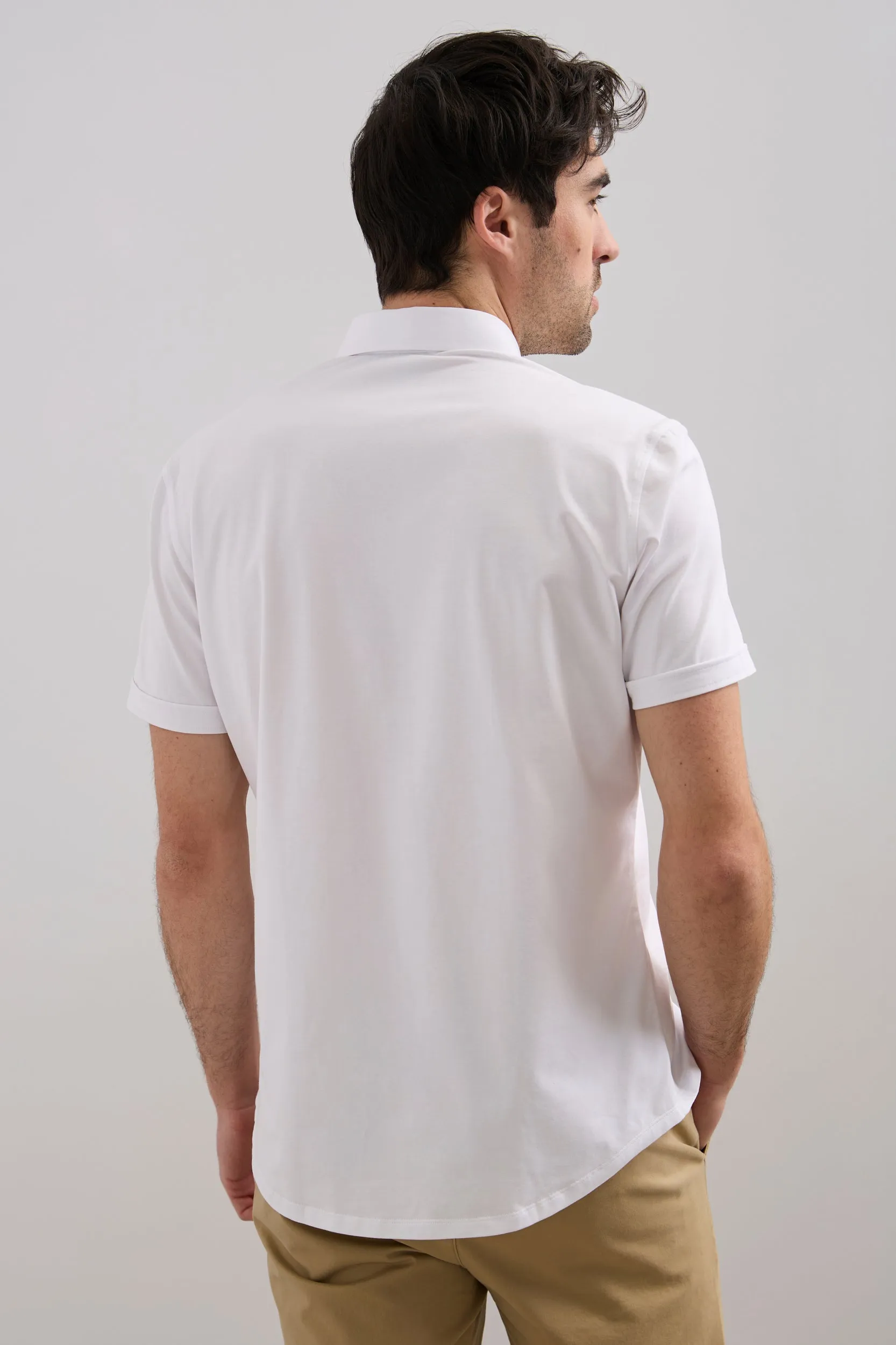Fitted shirt with jersey back sold by Tristan Style product image thumbnail 2