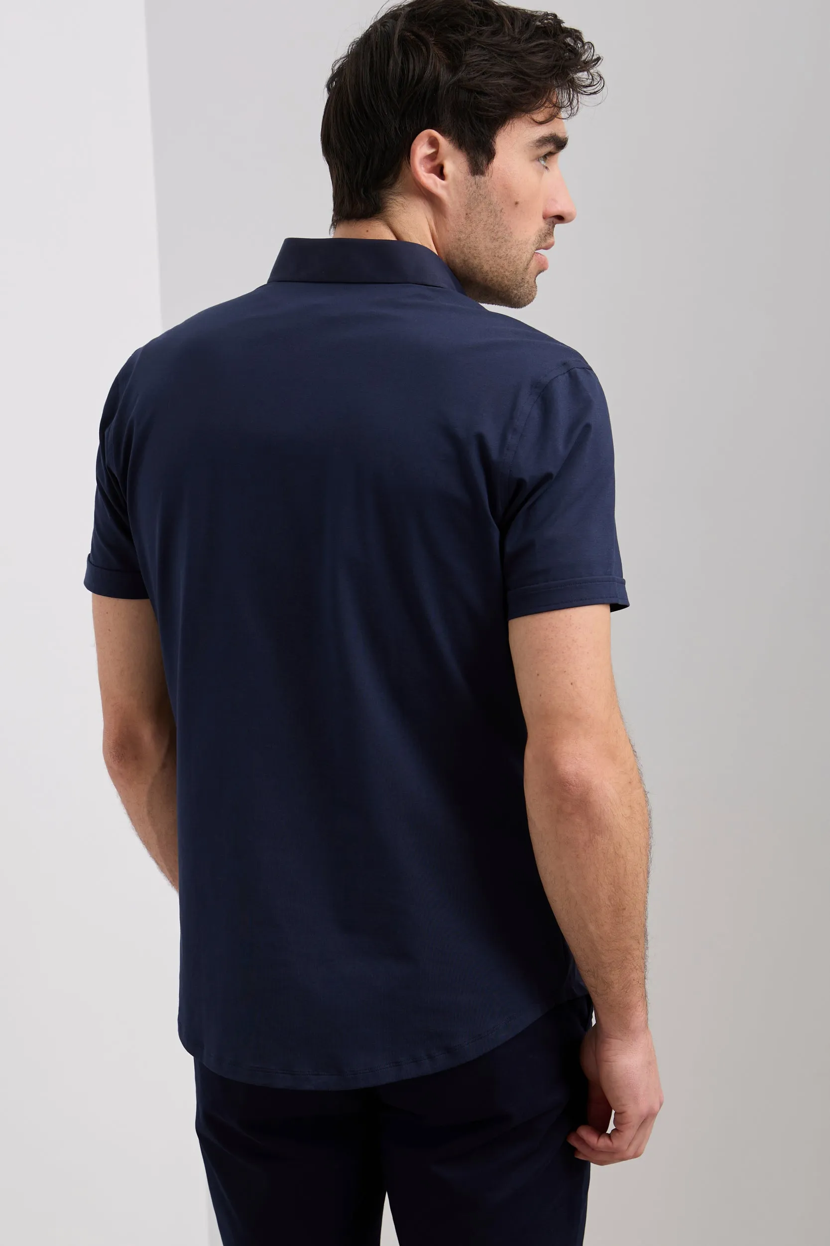 Fitted shirt with jersey back sold by Tristan Style product image thumbnail 4