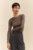 Crew neck ribbed top sold by Tristan Style