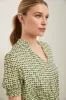 Fluid dress with ruching details sold by Tristan Style