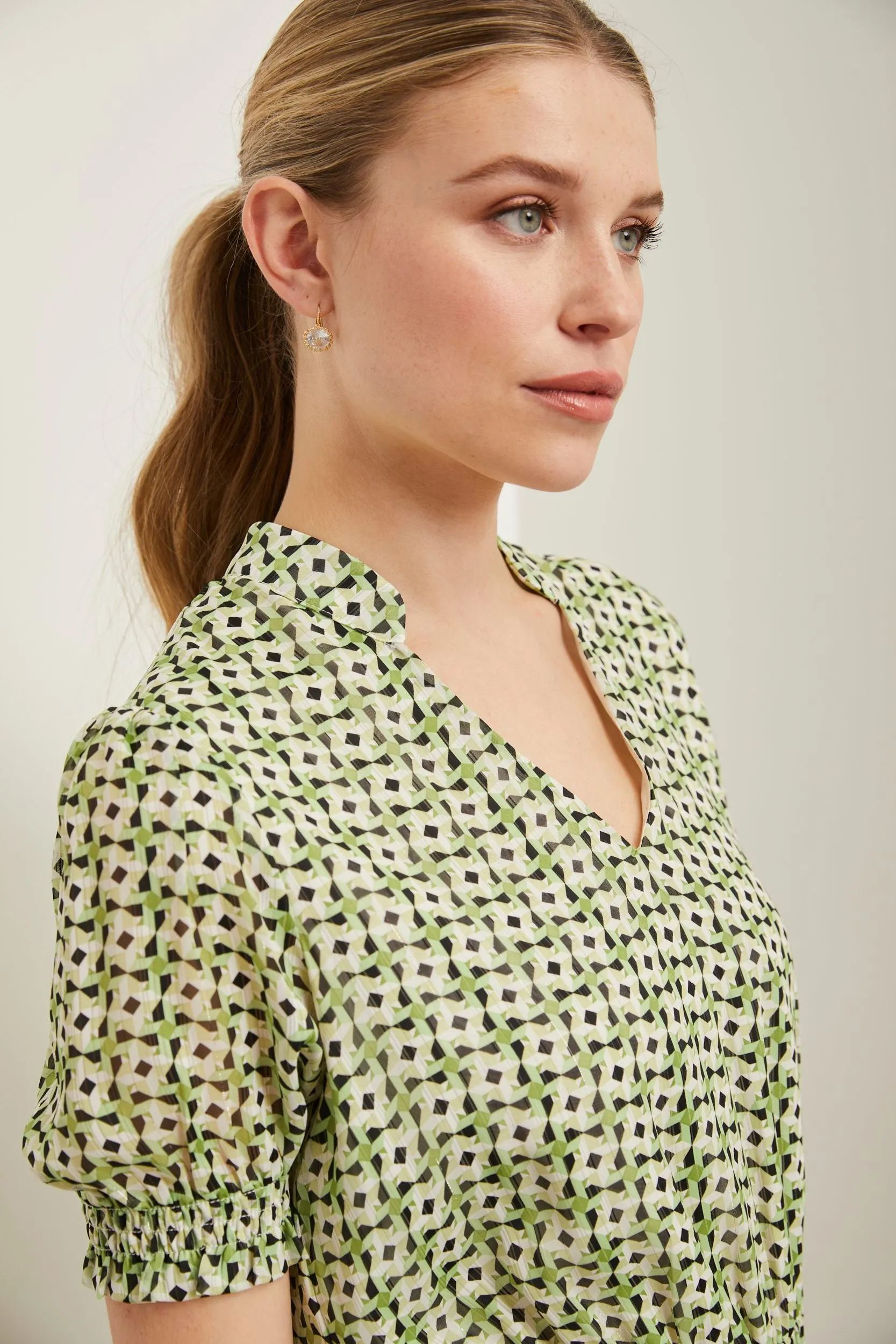 Fluid dress with ruching details sold by Tristan Style product image thumbnail 5