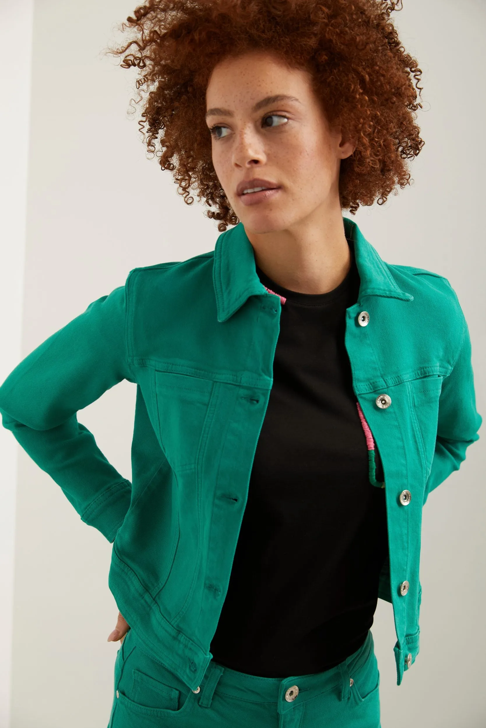 Denim casual jacket sold by Tristan Style product image thumbnail 3