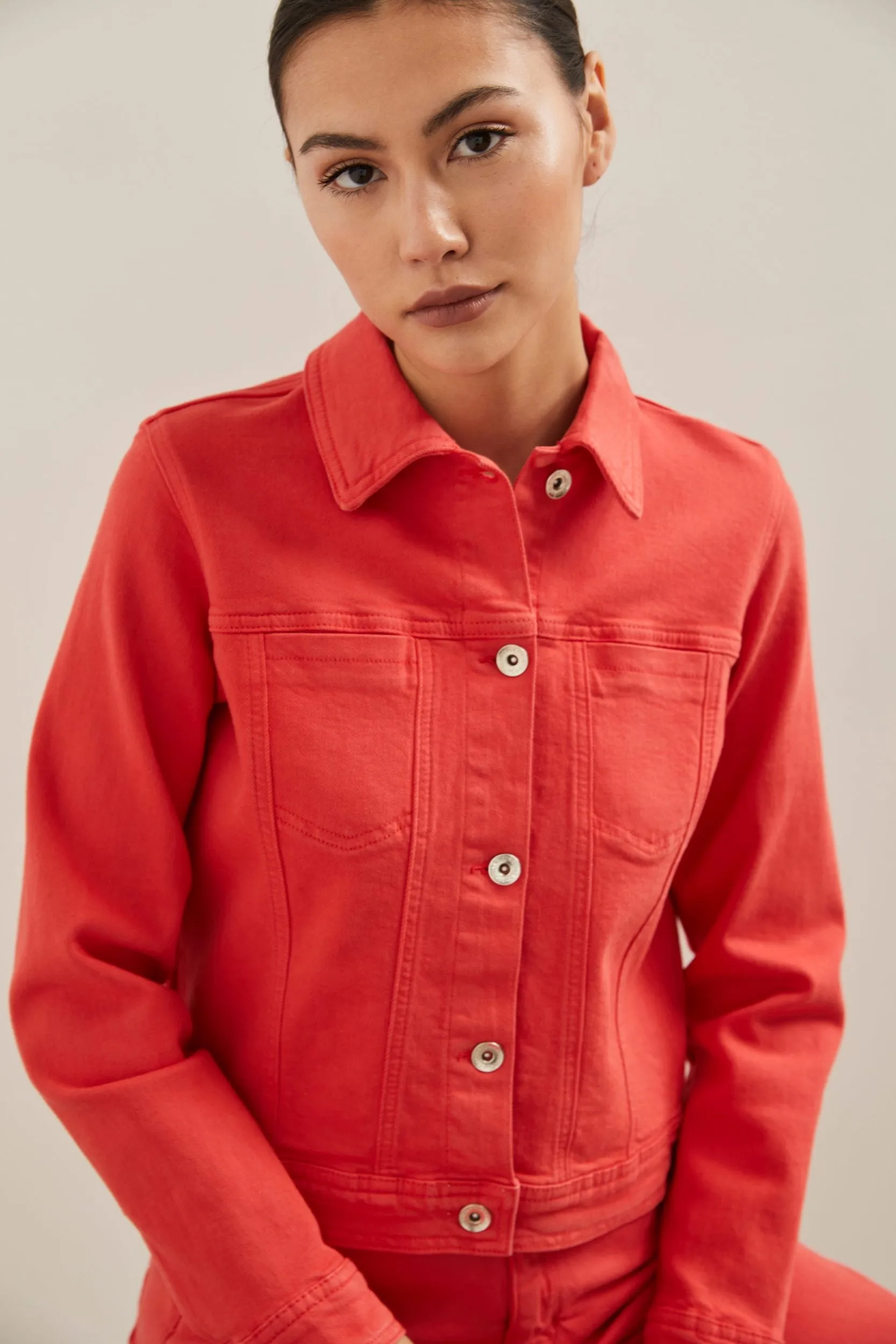 Denim casual jacket sold by Tristan Style