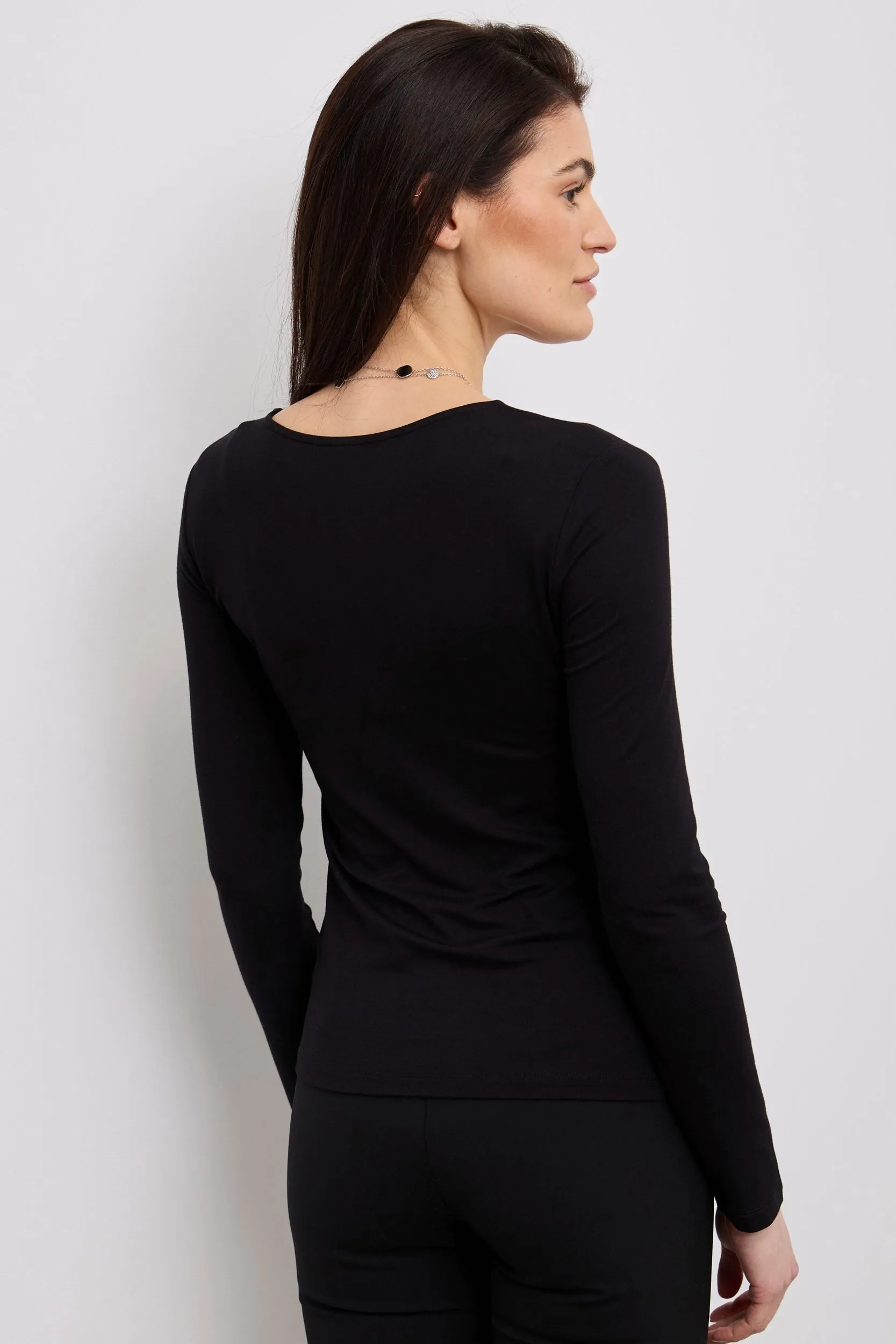 Ruched V neck top sold by Tristan Style product image thumbnail 2