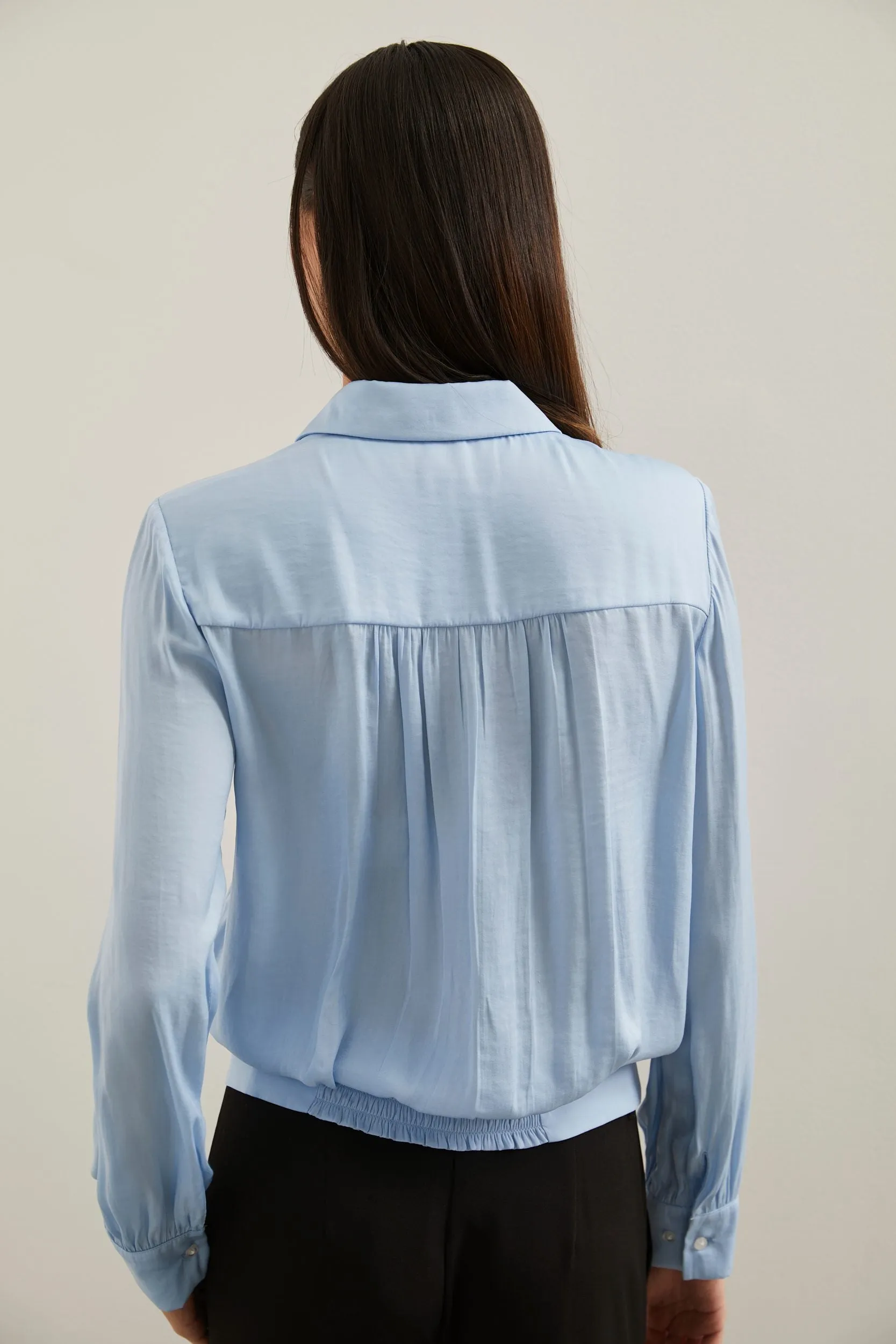 Blouse with tied hem sold by Tristan Style product image thumbnail 4