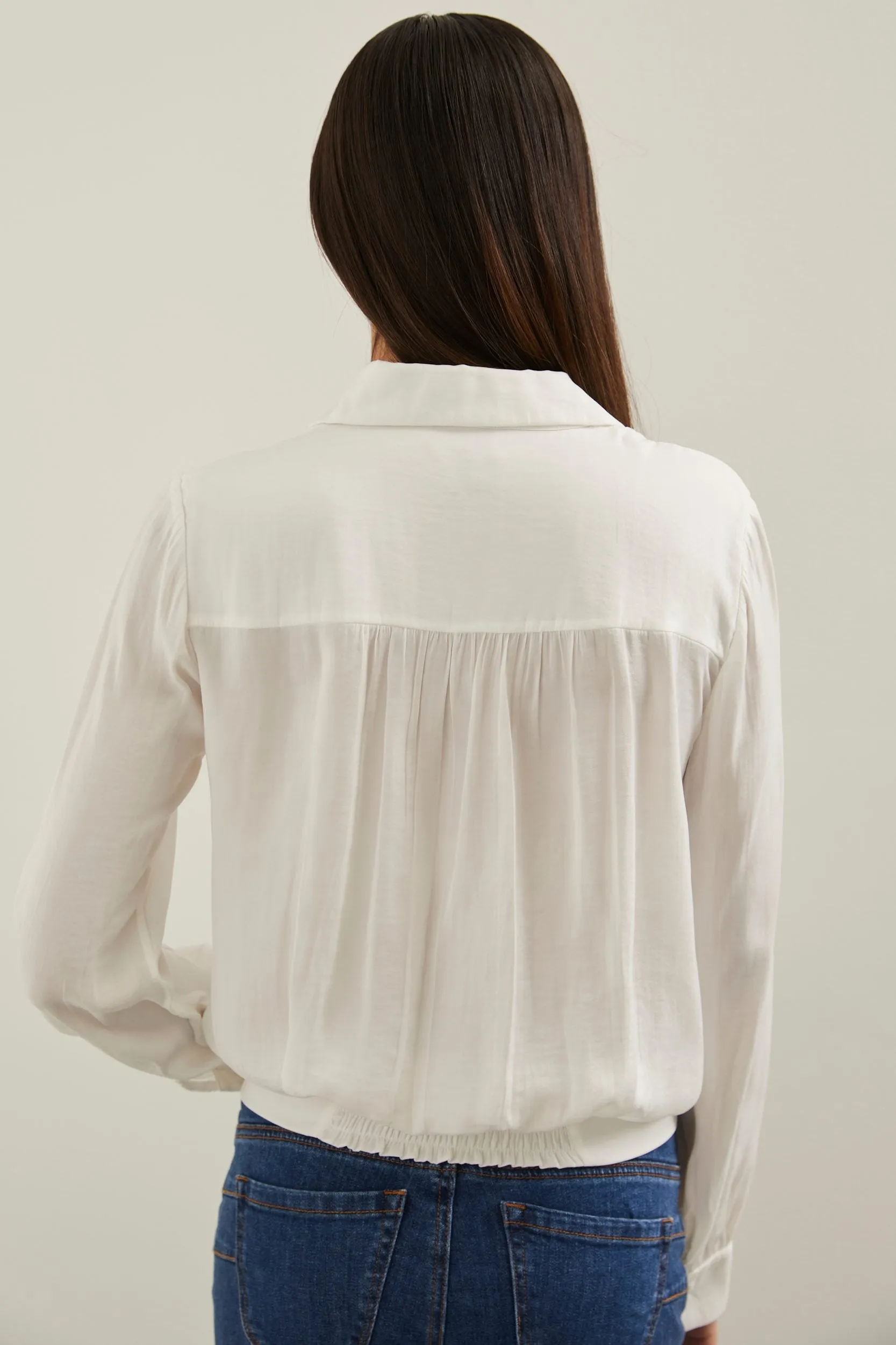 Blouse with tied hem sold by Tristan Style product image thumbnail 2