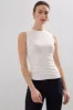 Ruched sleeveless top sold by Tristan Style