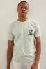 Chambray printed pocket t-shirt sold by Tristan Style