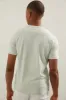 Chambray printed pocket t-shirt sold by Tristan Style