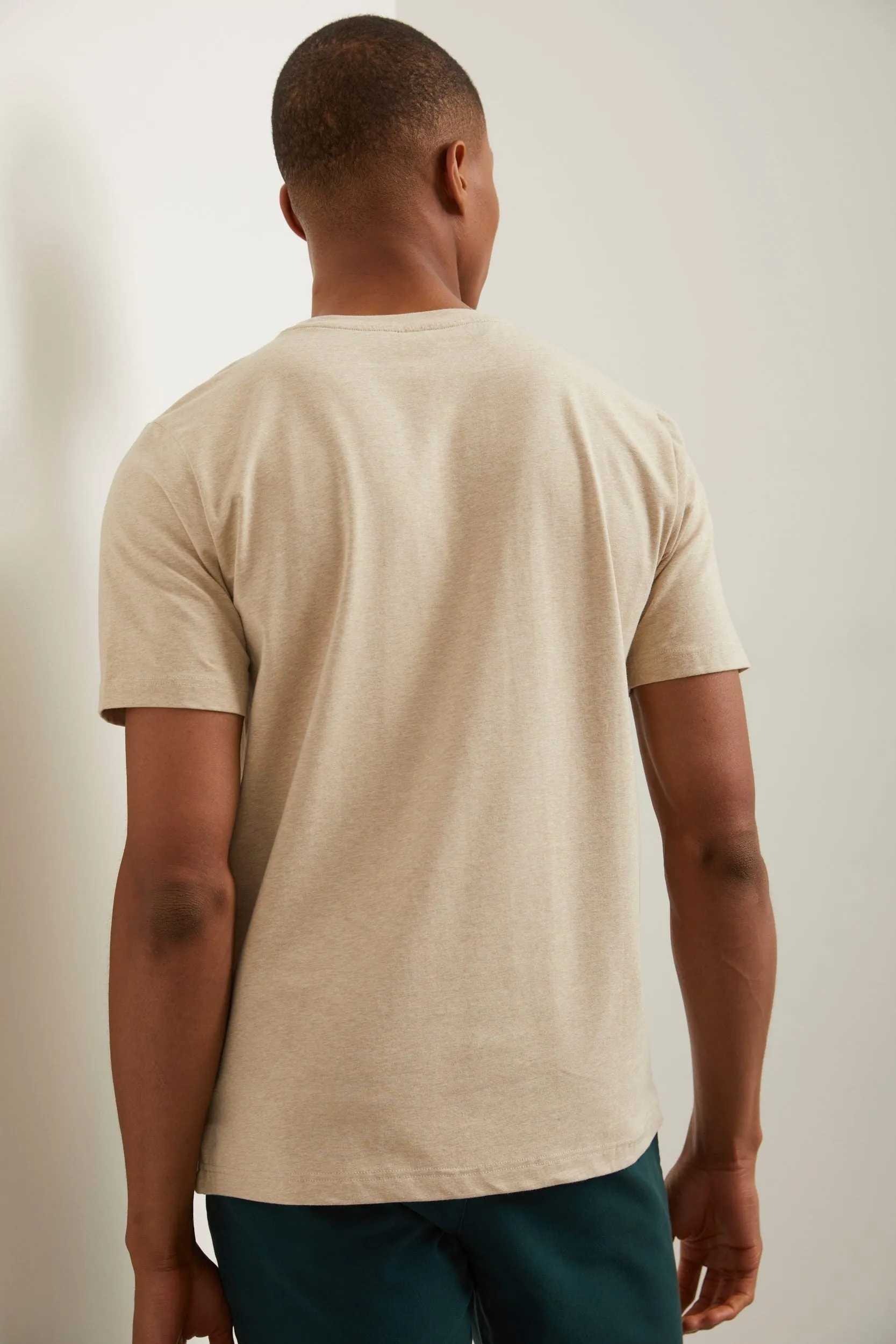 Chambray printed pocket t-shirt sold by Tristan Style product image thumbnail 2