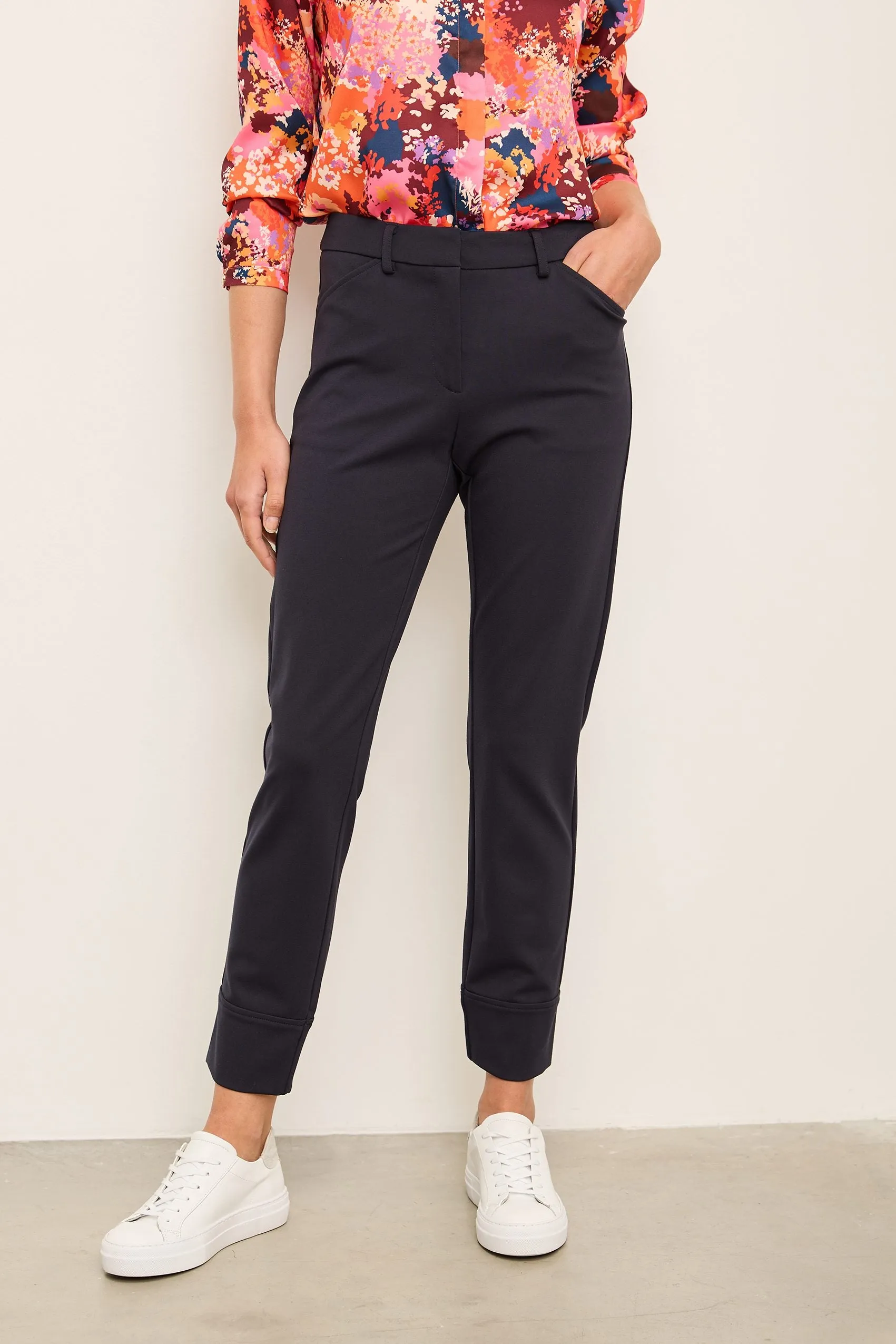 Urban fit ponte pants with cuff sold by Tristan Style product image thumbnail 2