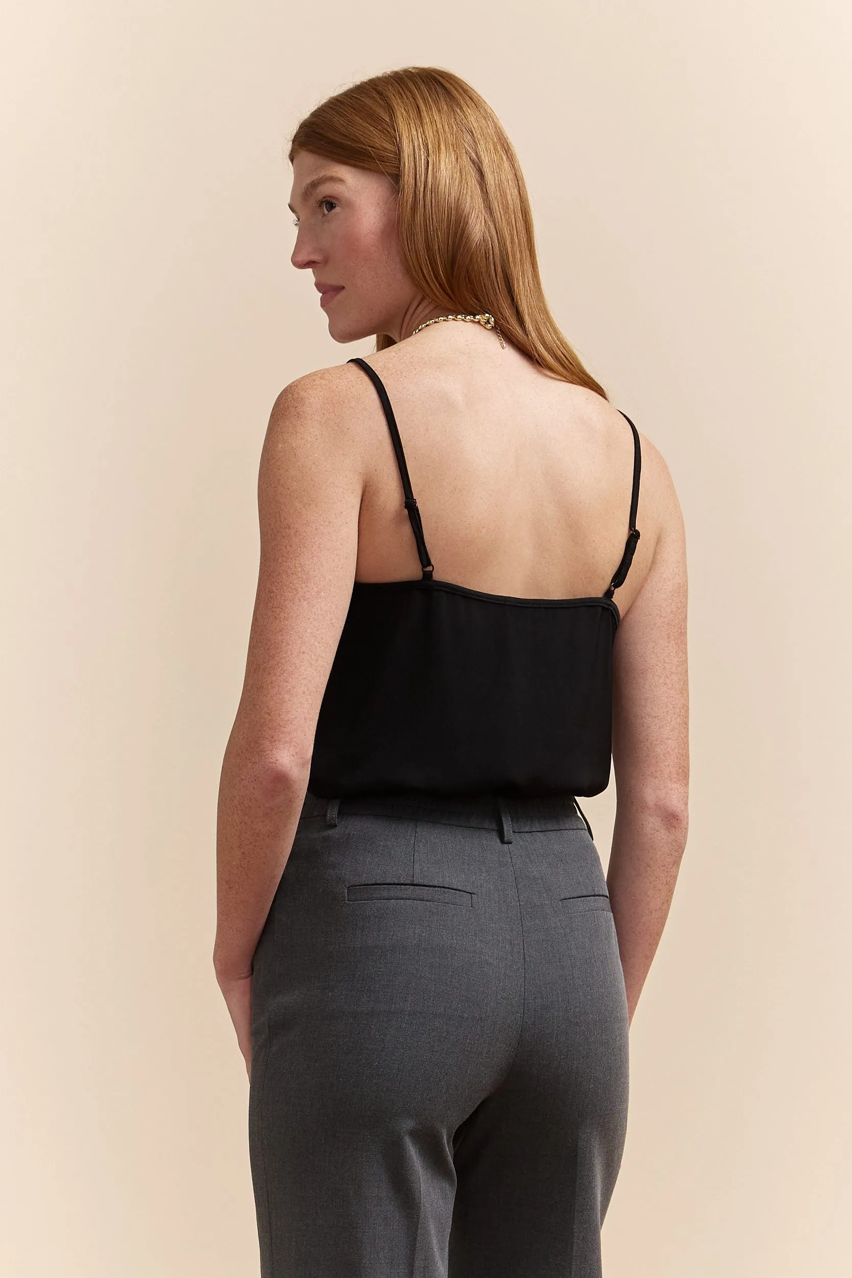 Lace top with thin straps sold by Tristan Style product image thumbnail 2