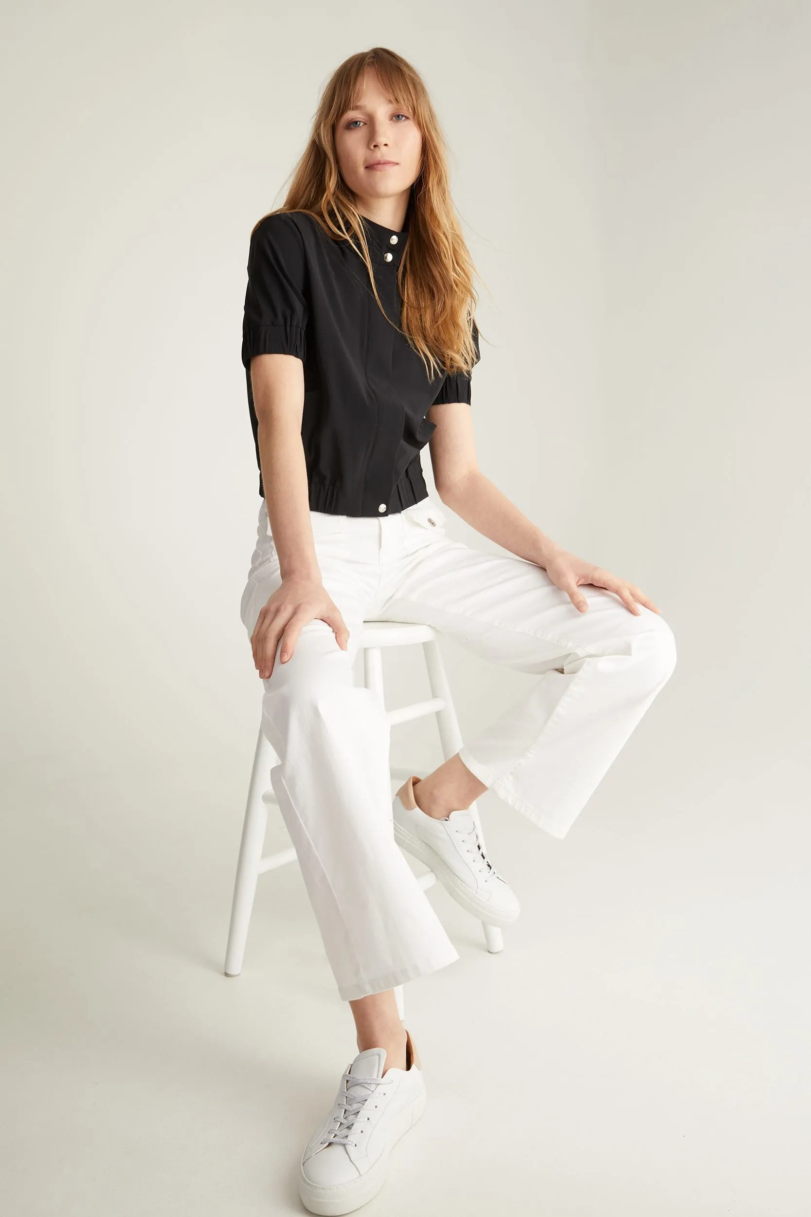 Short sleeve Sport Chic bomber jacket sold by Tristan Style product image thumbnail 2