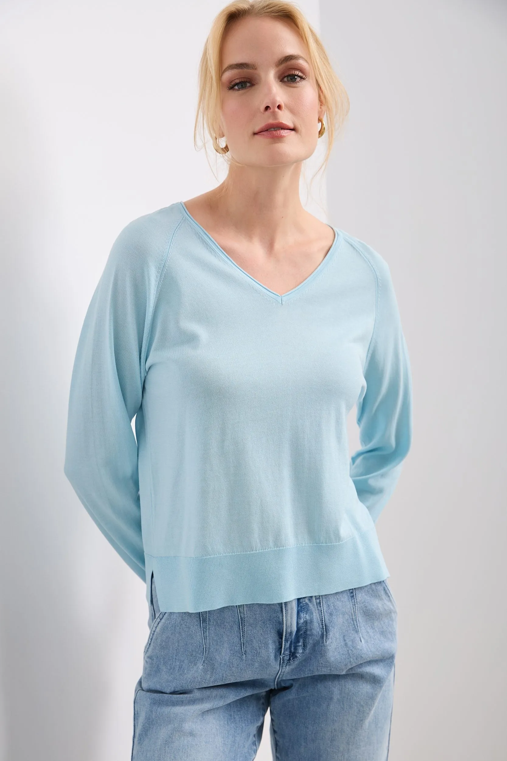 V neck sweater sold by Tristan Style product image thumbnail 2