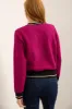 Crew neck textured sweater sold by Tristan Style