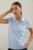 Pique t-shirt with polo collar sold by Tristan Style
