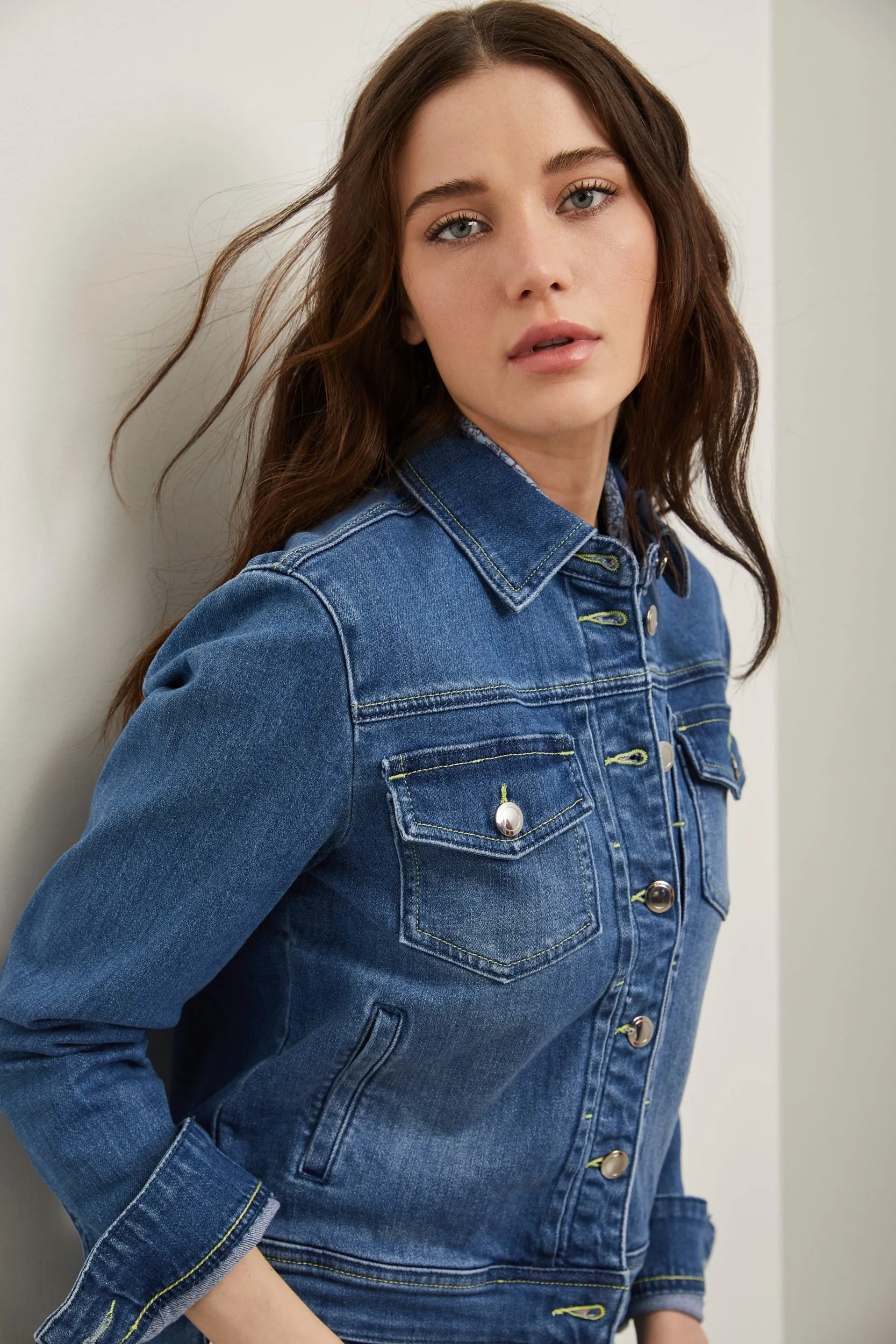 Denim casual jacket sold by Tristan Style