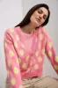 Oversized cardigan with lemon pattern sold by Tristan Style