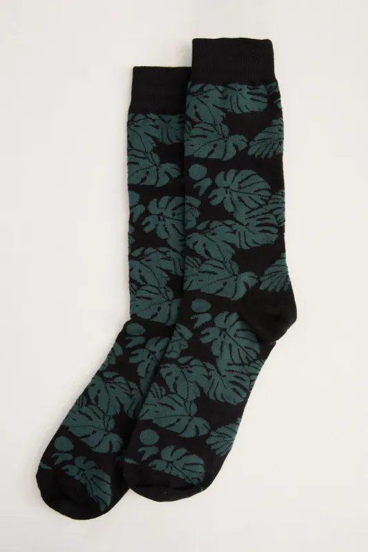 Tropical pattern socks sold by Tristan Style