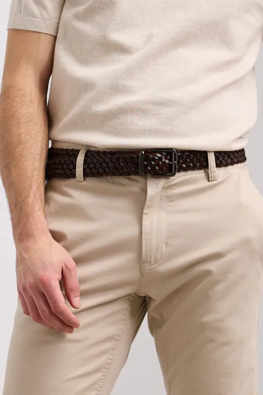 Braided leather belt sold by Tristan Style