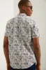 Fitted palm tree leaves print shirt sold by Tristan Style