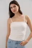 Ruched tube top sold by Tristan Style