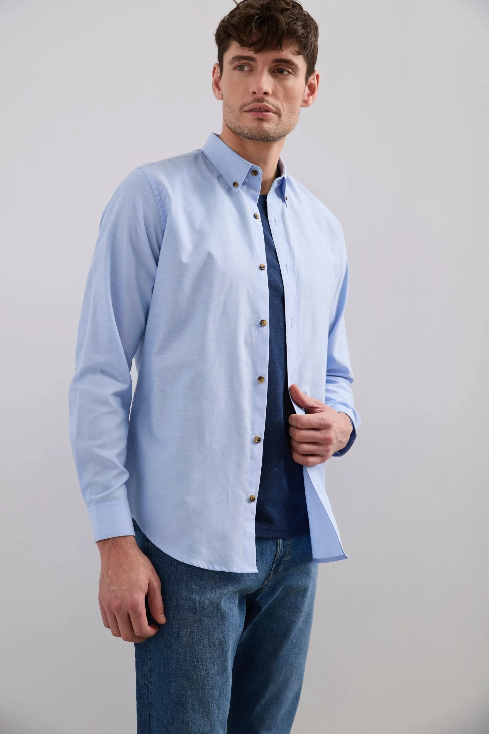 Semi-Fitted Oxford Shirt sold by Tristan Style