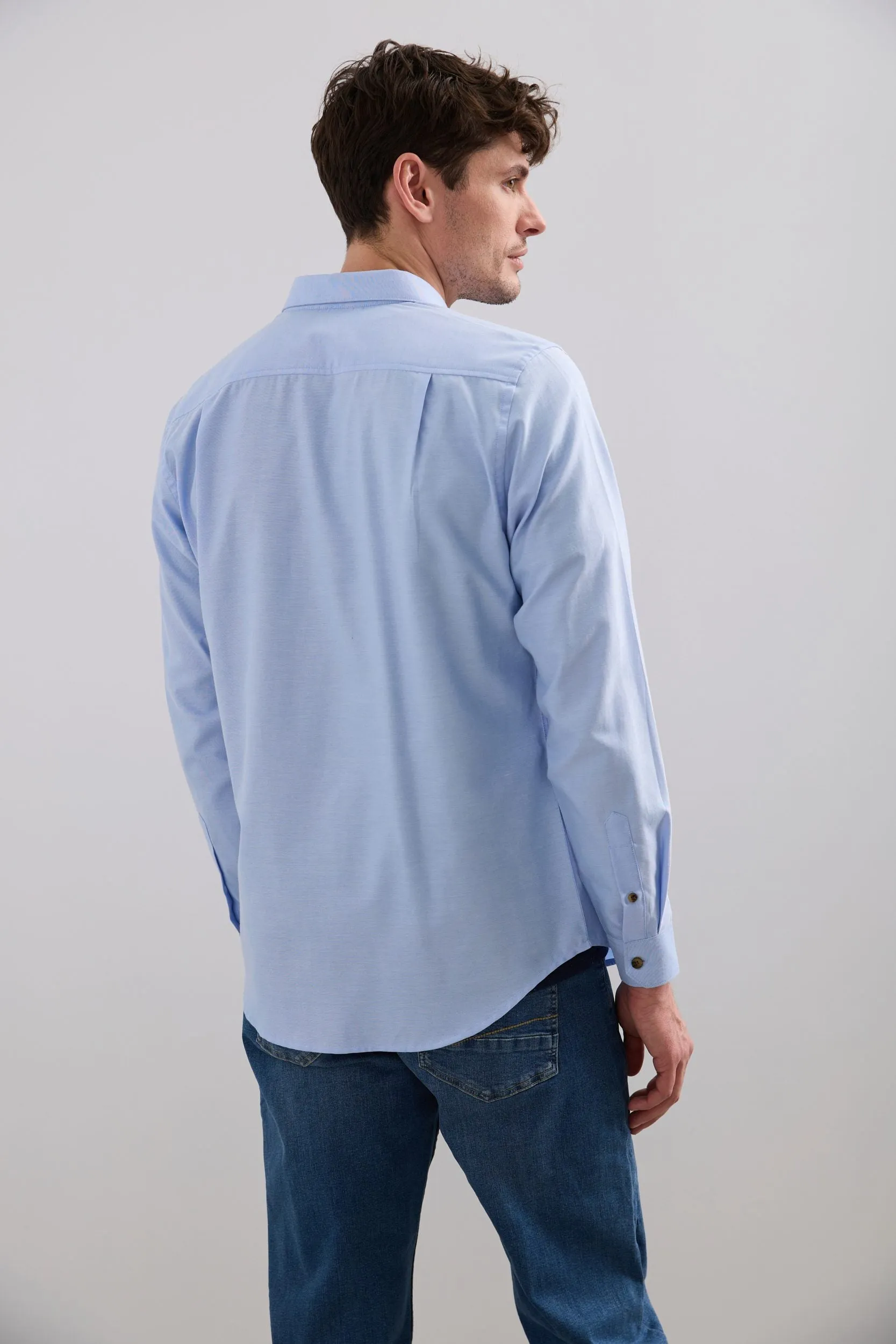 Semi-Fitted Oxford Shirt sold by Tristan Style product image thumbnail 4