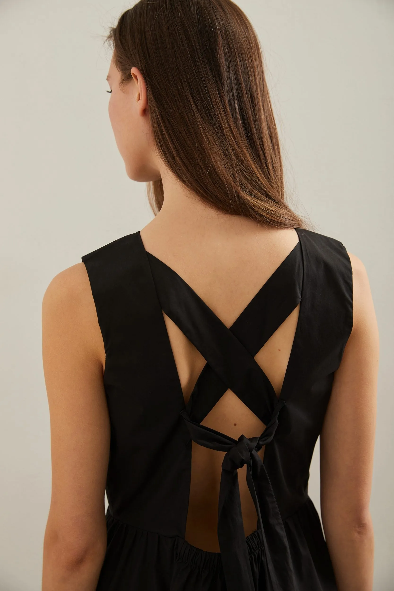 Poplin dress with open back sold by Tristan Style product image thumbnail 3