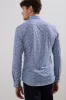 Extra-Fitted Abstract Flower Print Jersey Shirt sold by Tristan Style