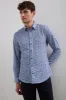 Extra-Fitted Abstract Flower Print Jersey Shirt sold by Tristan Style