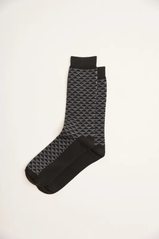 Geometric pattern socks sold by Tristan Style