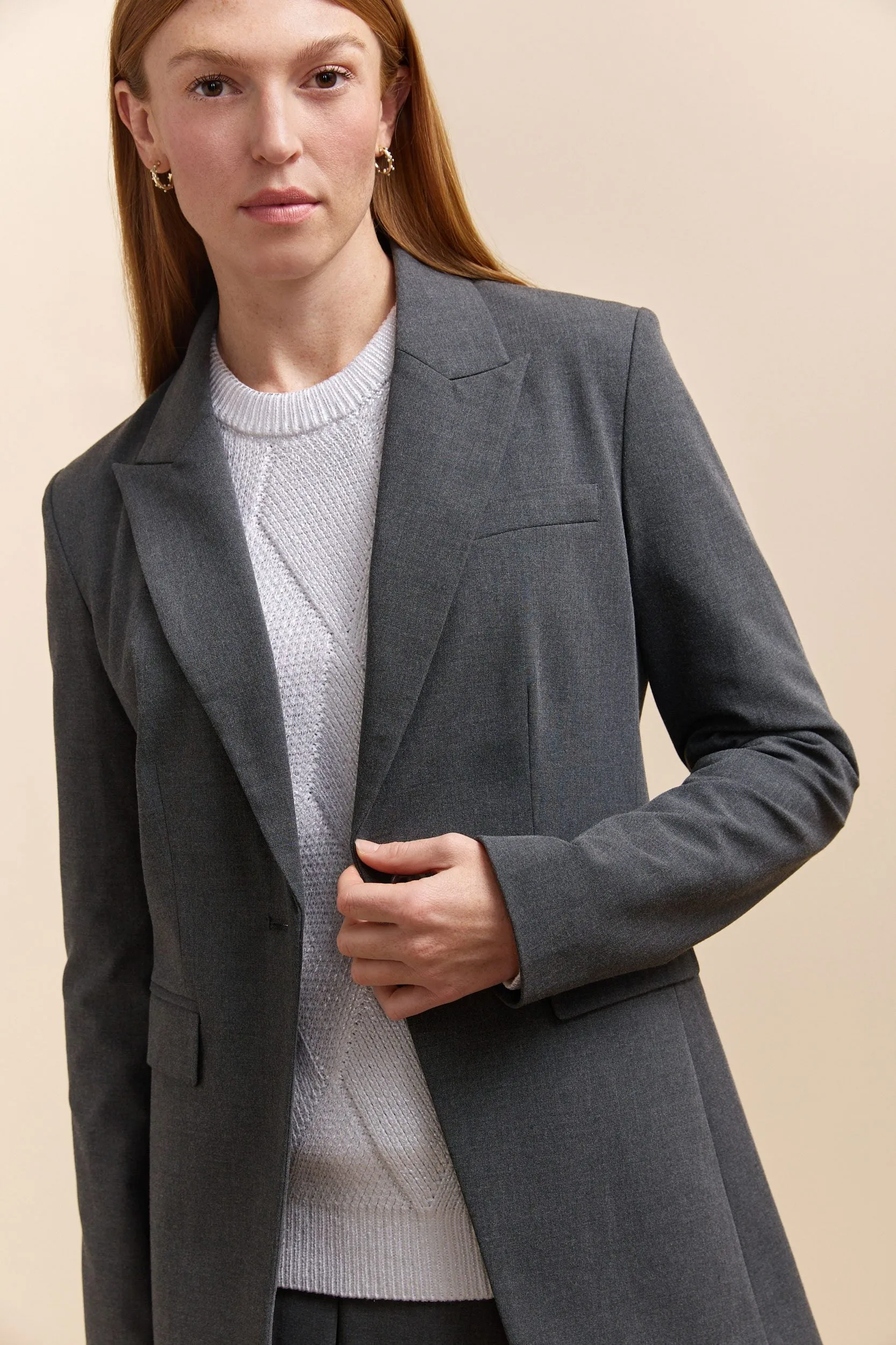 Long fitted blazer sold by Tristan Style product image thumbnail 3
