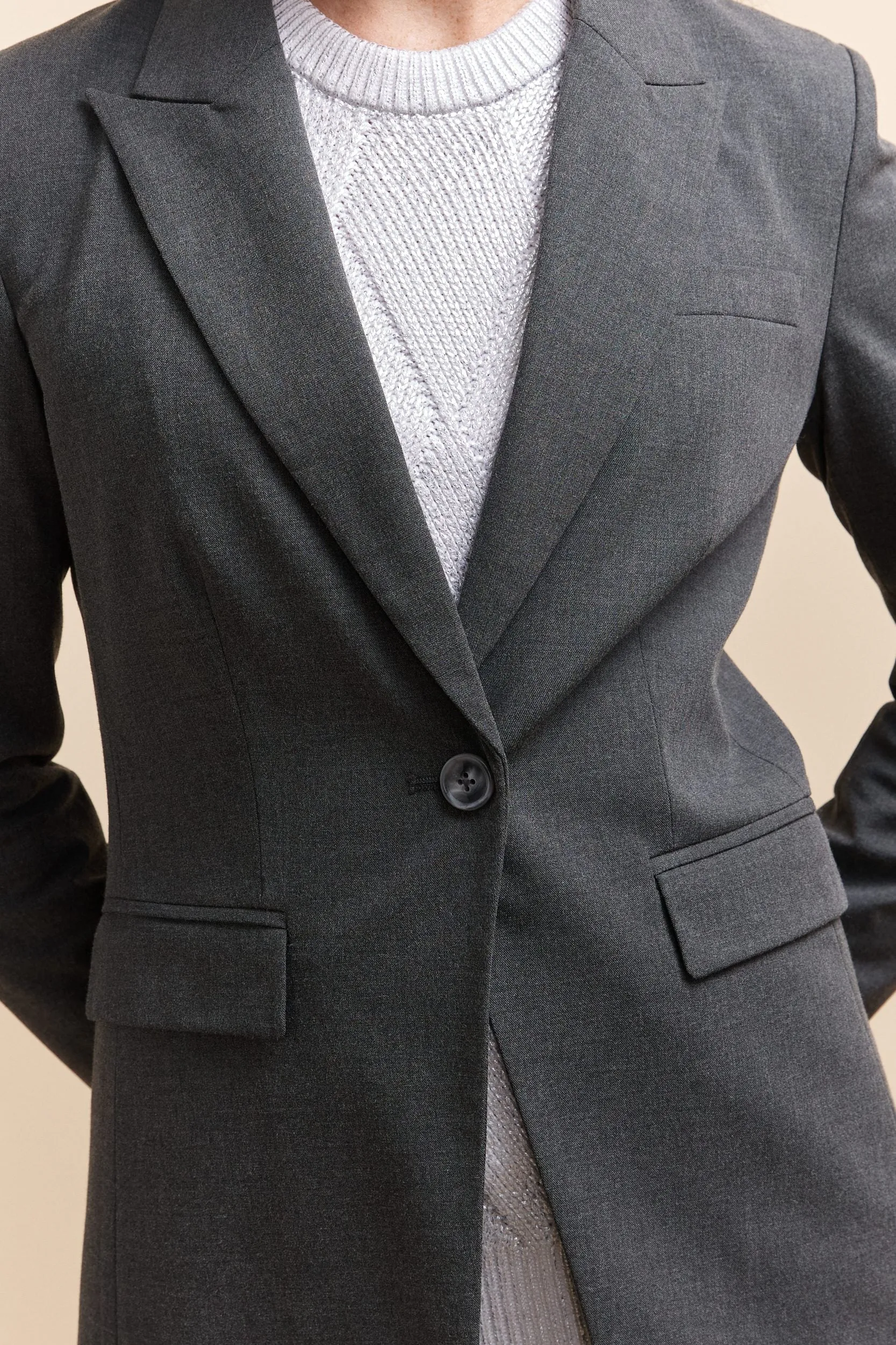 Long fitted blazer sold by Tristan Style product image thumbnail 4