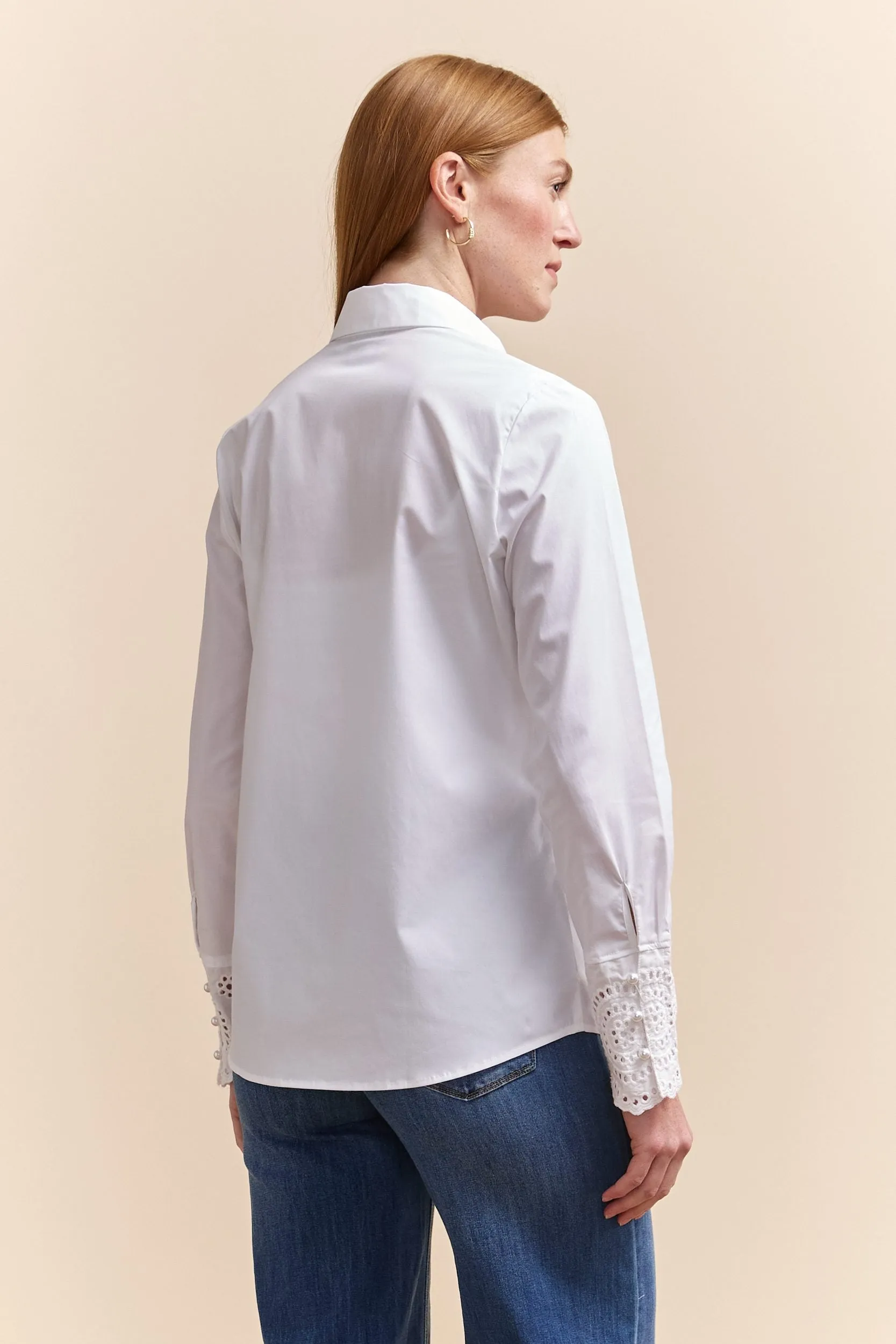 Semi-fitted shirt with embroidery sold by Tristan Style product image thumbnail 2
