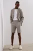 Urban fit linen checked bermuda shorts sold by Tristan Style