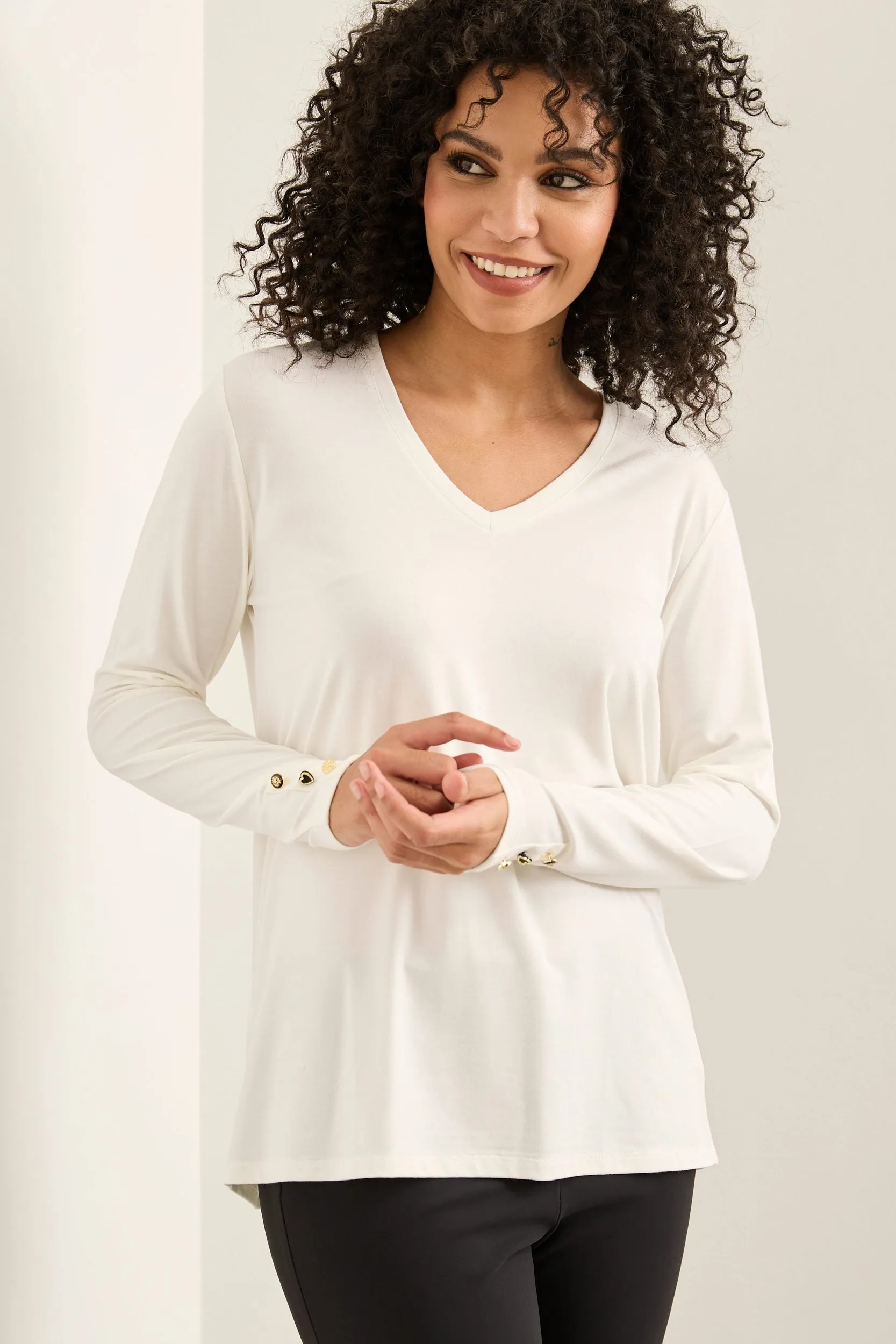 V neck top sold by Tristan Style