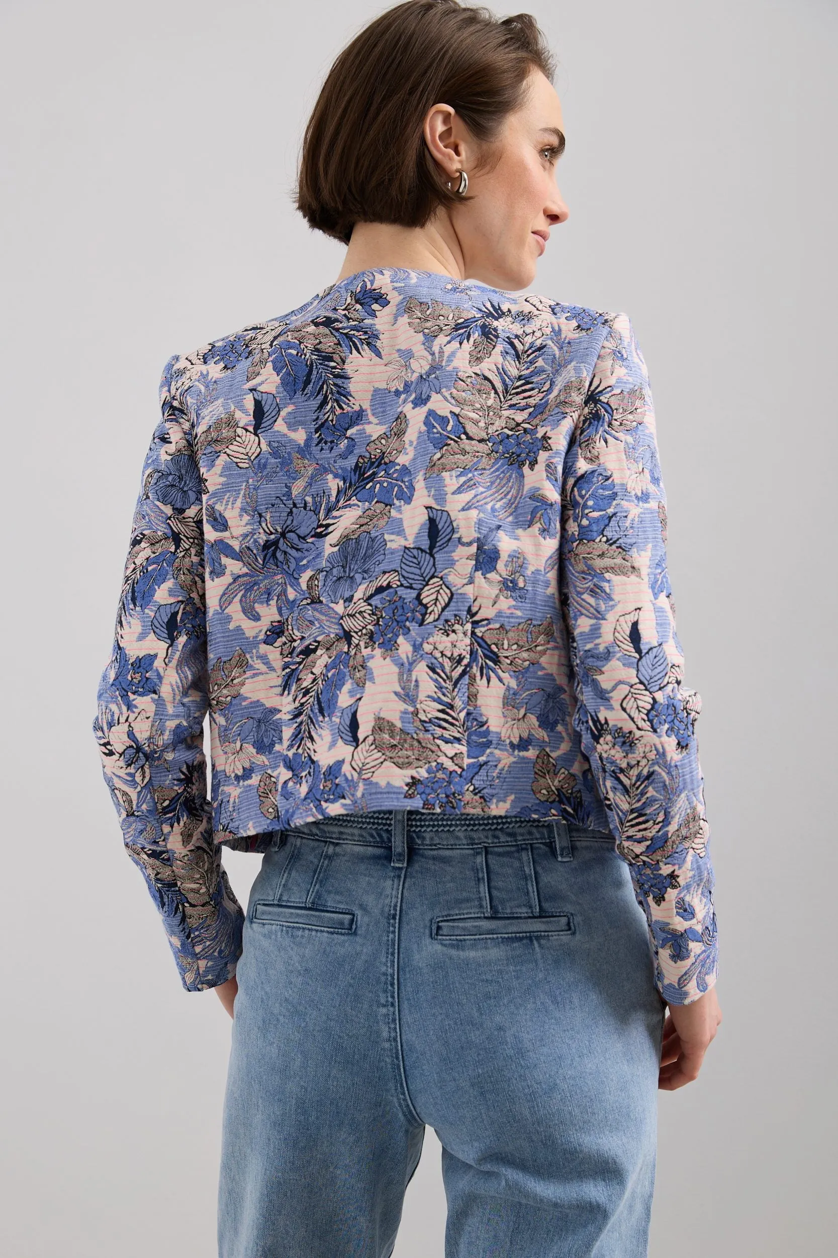 Jacquard Crop Blazer sold by Tristan Style product image thumbnail 2