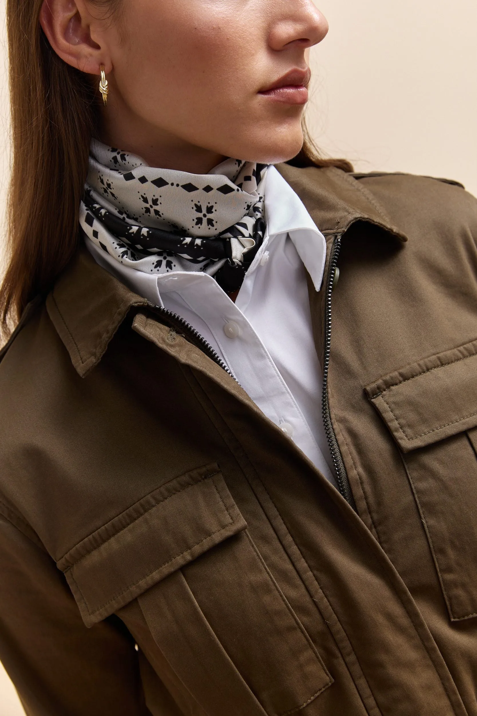 Oblong printed scarf sold by Tristan Style product image thumbnail 2