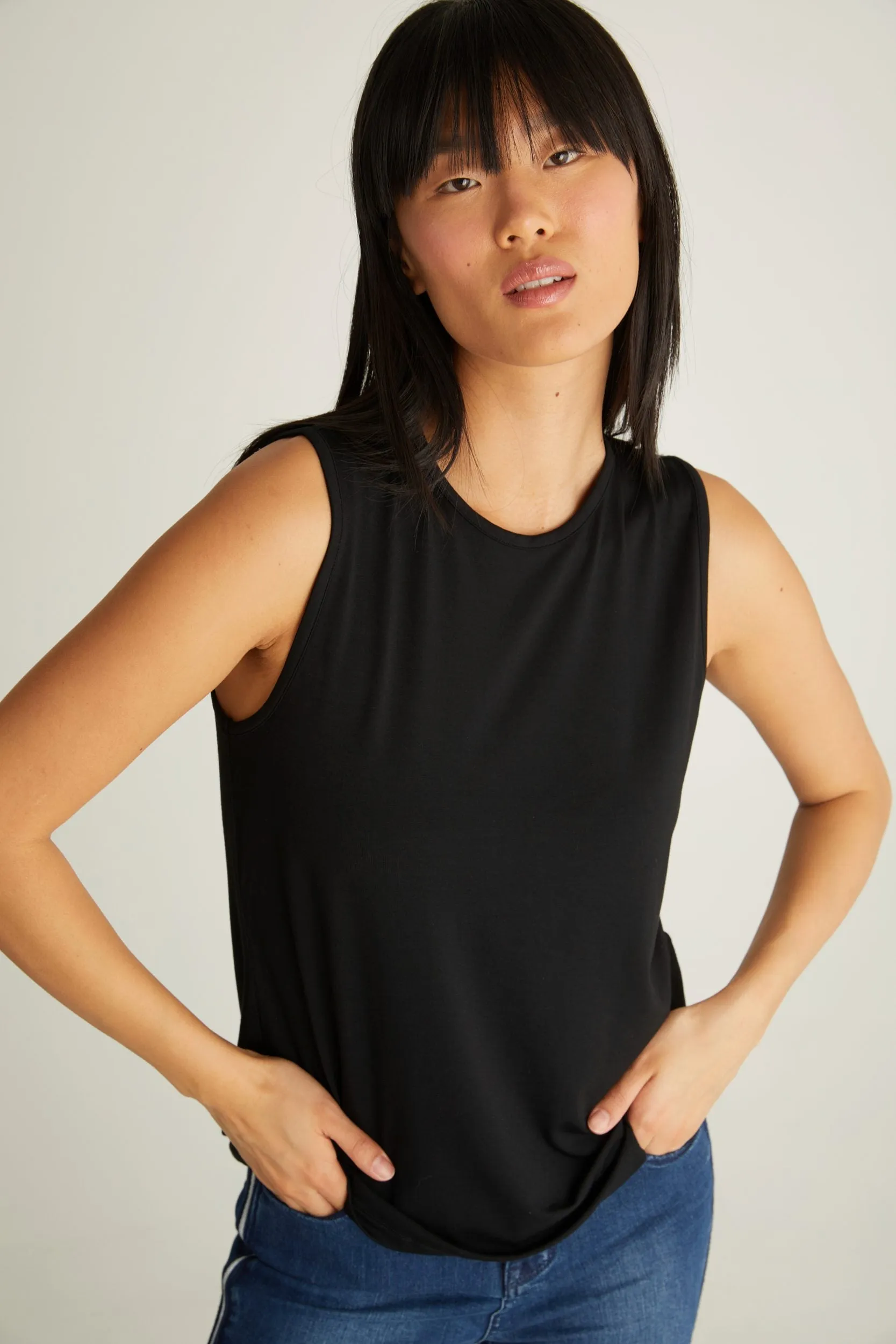 Jersey top with twisted straps sold by Tristan Style product image thumbnail 3