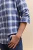 Flannel look semi-fitted check shirt sold by Tristan Style