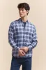 Flannel look semi-fitted check shirt sold by Tristan Style
