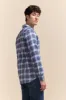 Flannel look semi-fitted check shirt sold by Tristan Style