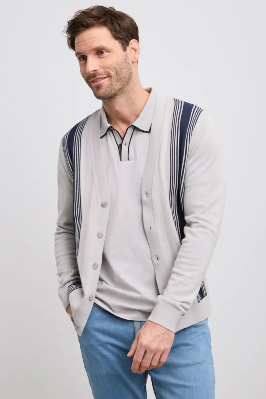 Retro striped cardigan sold by Tristan Style