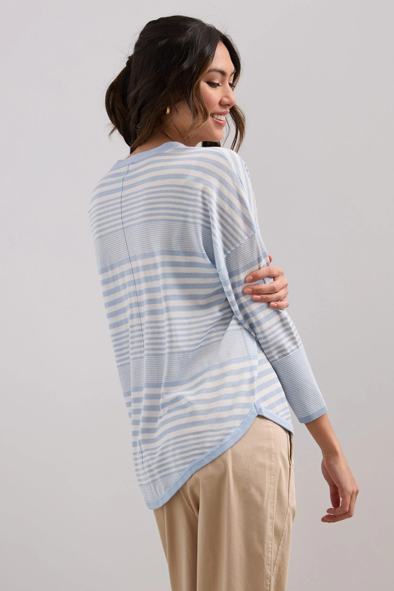 Striped loose cardigan sold by Tristan Style product image thumbnail 4