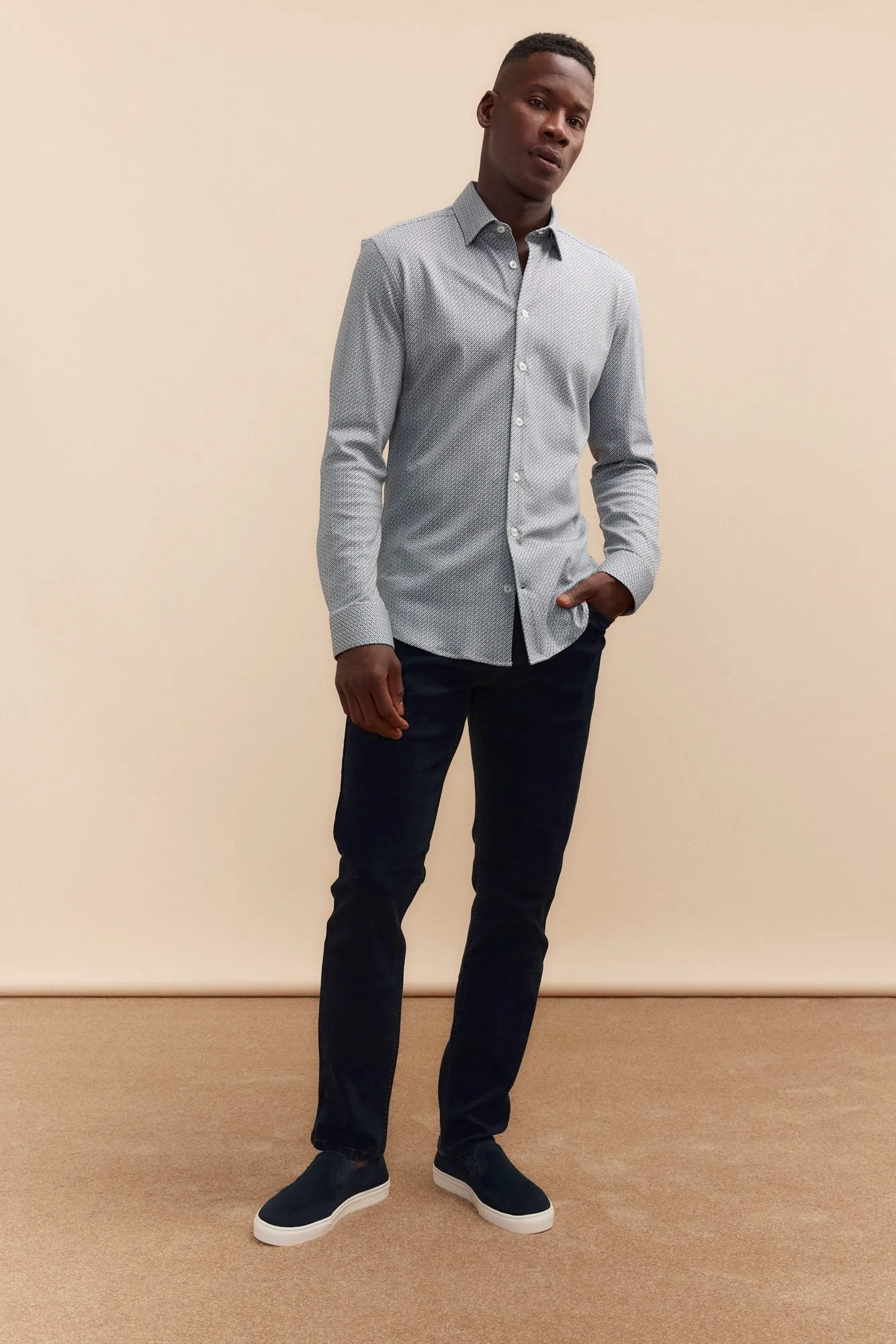 Extra-fitted jersey shirt sold by Tristan Style product image thumbnail 4