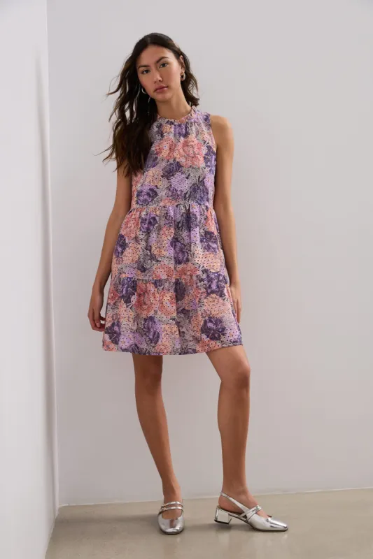 Broderie anglaise print dress sold by Tristan Style